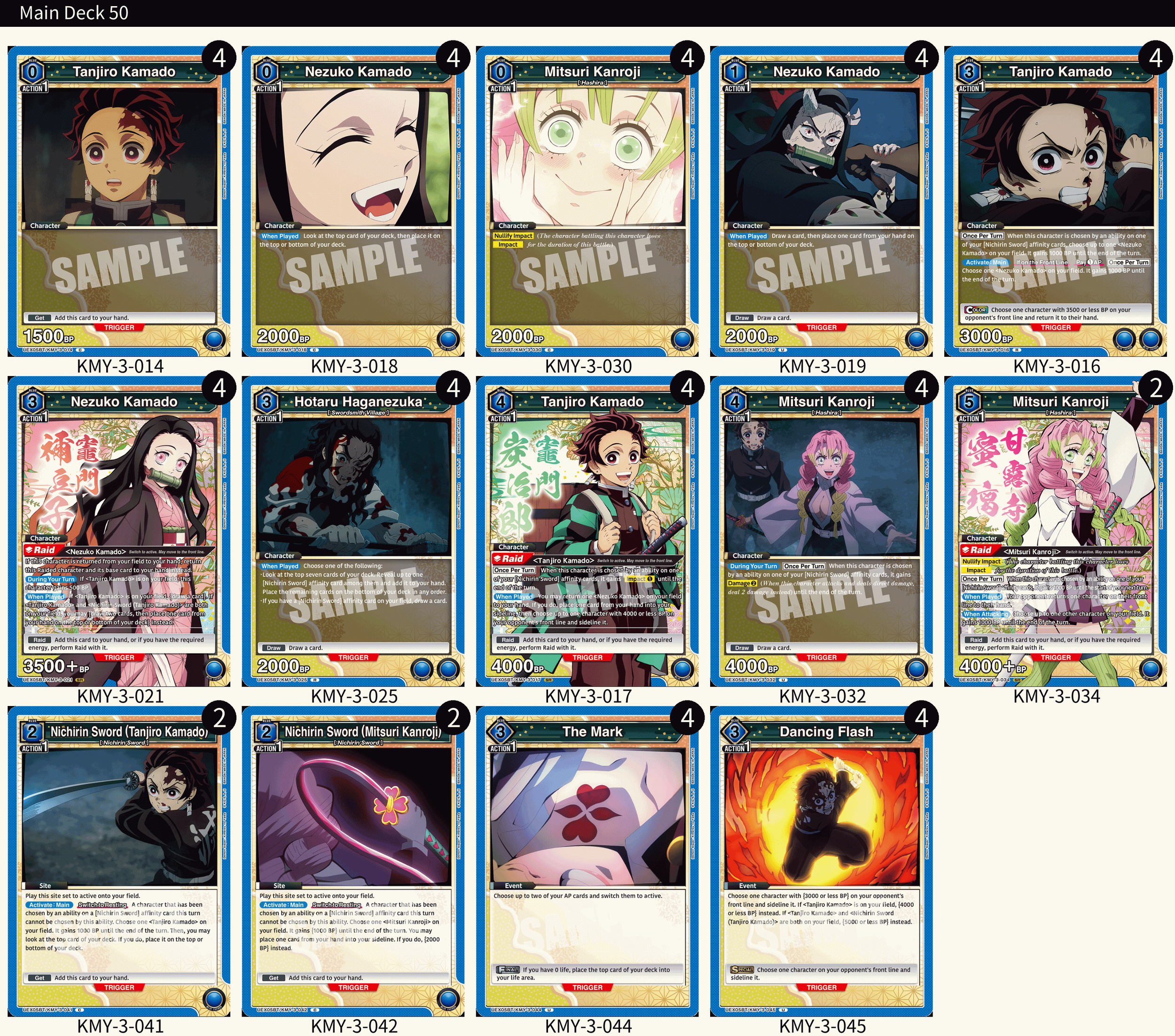 1st Place Blue Tanjiro/Nezuko Deck – UNION ARENA — Joseph Writer